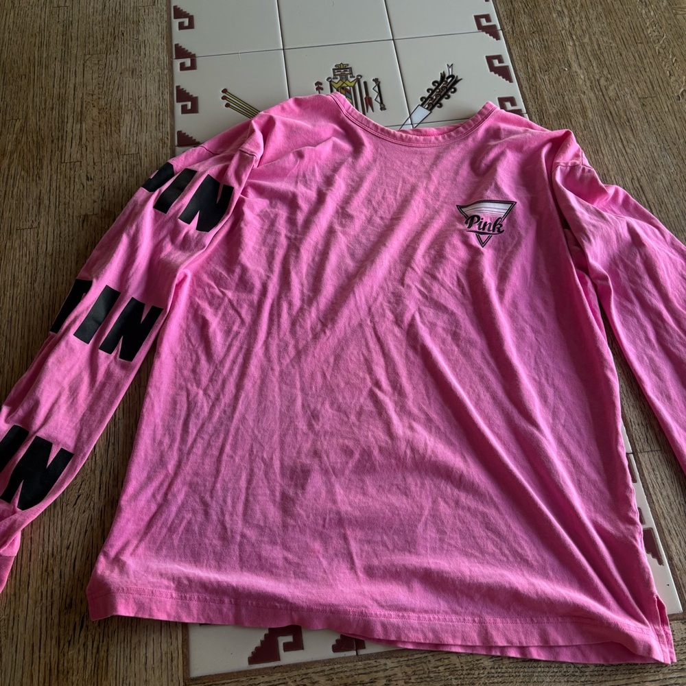 Victoria's Secret Pink Long Sleeve Womans Shirt